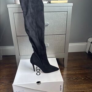 ALDO Elegant Black Over-the-Knee Boots